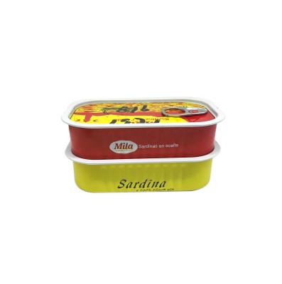 China Crude Sardine Fish in Oil Canned Sardine Brands Sardine Can 125gx50tins Te koop