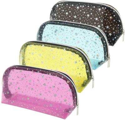 China New Fashion Transparent PVC Cosmetic Custom Printed Waterproof PVC Cosmetic Bag for sale