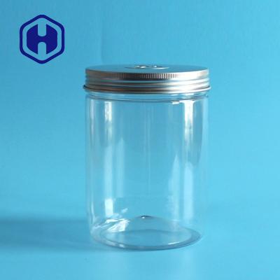 China Dried Sea Food Fish Plastic Packaging Jar 500ml With Aluminum Cap 113mm Height à venda