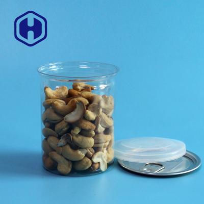 China Transparent PET Cans With Aluminum Easy Open End Or Plastic PE Lid for sale