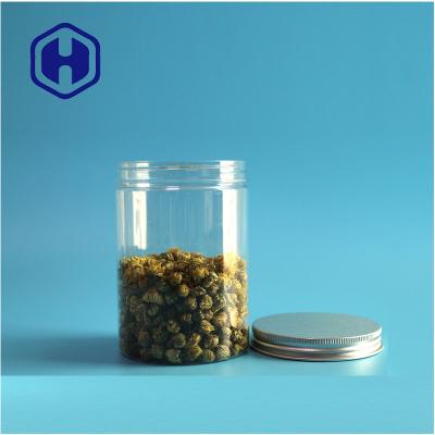 China Transparent Fasterners Screws Wide Mouth Gift Cosmetic Screw Cap PET Plastic Jars for sale