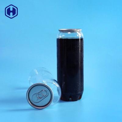 China Liquid Drink Clear Plastic Can Biodegradable FDA SGS Certificated for sale