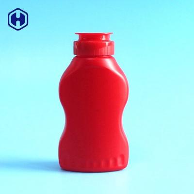 China Red High Barrier Empty Plastic Bottles Silica Gel PP Flip Top 220g 210ml for sale