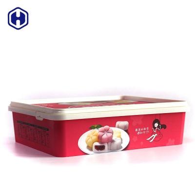 China Food Grade IML Box Recyclable Odorless Small Square Plastic Containers for sale