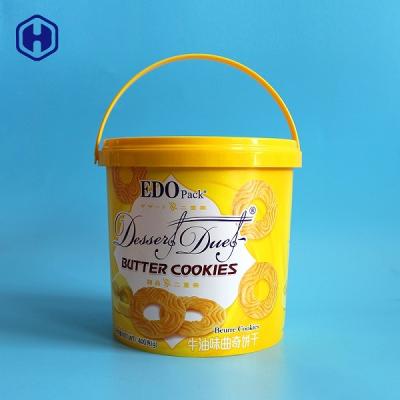 China Recipientes plásticos redondos 84OZ 400G da cookie da parede fina com único punho à venda