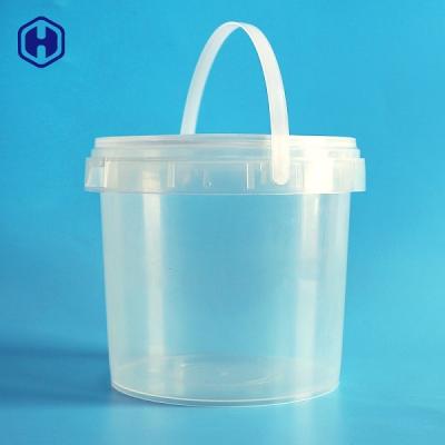 China Plastic PP  Clear Food Grade Bucket Strong Waterproof Heat Resistant for sale