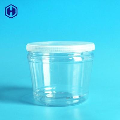 China Thin Wall Food Grade Plastic Containers Round Plastic Screw Top Jars for sale