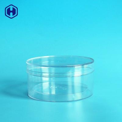 China Empty Round Food Grade Plastic Containers Mix Biscuits Cookies Packaging for sale