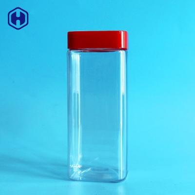 China Food Grade Plastic Biscuit Containers Dry Nuts Storage  Clear Plastic Cans for sale