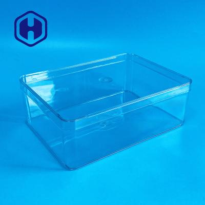 China Rectangular Bpa Free 40oz PET Clear Plastic Box No Handle for sale