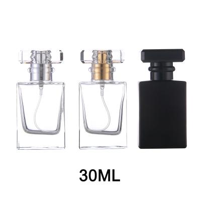 China Wholesale 30ml 50ml 100ml Perfume Packaging Factory Price Factory Price Wholesale 30ml 50ml 100ml Square Perfume Glass Refillable Luxury Empty Perfume Bottle Custom Clear for sale