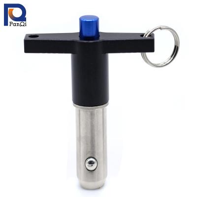 China Large Stock Stainless Steel Quick Release T-Shaped Ball Locking Peg for sale