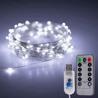 China Wire Lights Glow Party USB 8Lumi Modes Lights Led Copper Wire Diwali Light Christmas Fairy Lights for sale