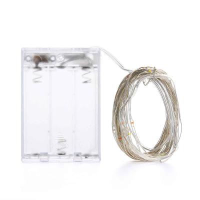 China 2 Modes IP44 LED Copper Wire Residential Portable Static Flash Waterproof Lights For Holiday Decoration Fairy Lights for sale