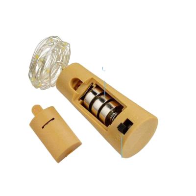 China Residential Portable IP44 Battery Waterproof Coin Led Cork Light for sale