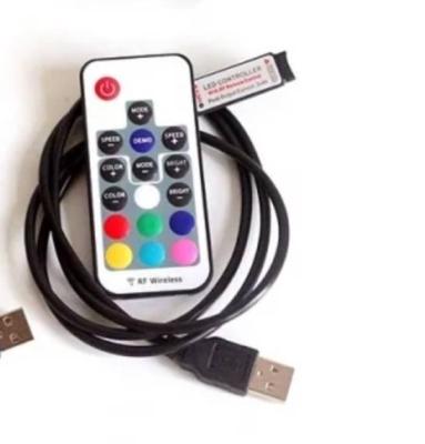 China Control led strip glow lumi 5V 4PIN 17keys RGB led strip rf remote controller for sale