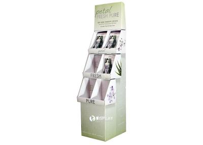 China Eco - Friendly Custom Cardboard Flooring Display Stands , 3 Trays POP Floor Displays for sale