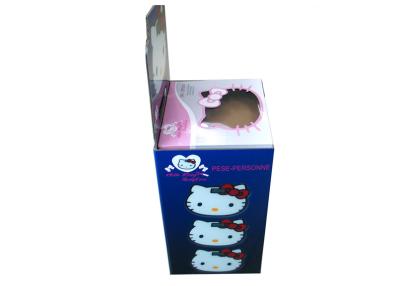 China Hello Kitty Attractive Cardboard Dump Bins Display Case For Dolls for sale