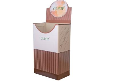 China Portable Corrugated Cardboard Dump Bins Donation Display Case for sale