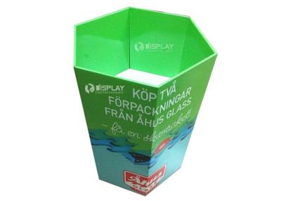 China Promotional Cardboard Dump Bins , Eco - Friendly Hexagonal Shop Dump Bins for sale