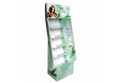 China Folding Cardboard Display Rack , Cosmetics Cardboard Pos Display Stands for sale