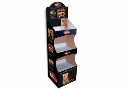 China Advertising Cardboard Floor Displays Shelves Customized For Pet Food for sale