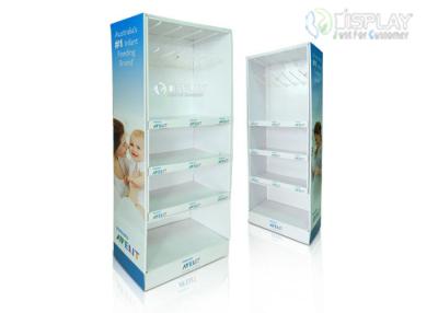 China Big Cardboard Display Stand Napkin Baby Products Advertising Pallet Display Rack for sale