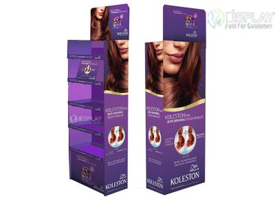 China Exhibiciones del POP de la cartulina del salón de pelo/de la alameda de compras para los productos naturales del cuidado del cabello en venta