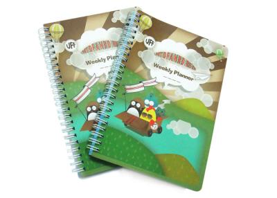 Chine Les carnets de notes à spirale faits sur commande de bloc-notes de couverture de pp avec A6/A5/A4 ont rayé le papier à vendre