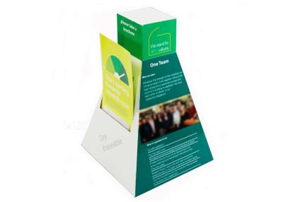 China Multi - pockets Cardboard Brochure Holders Counter Top for Leaflet Display for sale