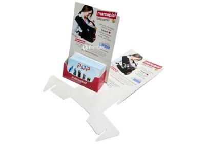 China Portable Cardboard Brochure Stands , Cardboard Display Rack for Business Cards for sale