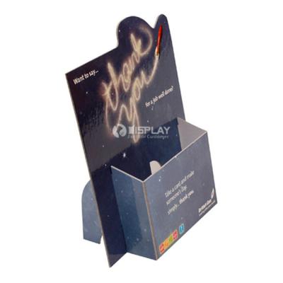 China Promotion Fold Assemble Cardboard Counter Display Stands OEM & ODM for sale