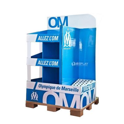 China Large Corrugated Cardboard Display Stands / Racks , Cardboard Retail Display For Exhibition for sale