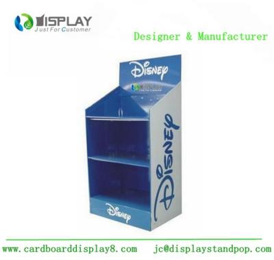 China 3 Tiers Cardboard Display Rack , Shop Retail Product Promotional Display Stands for sale