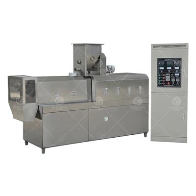 China Automatic production Double corn puff extruder screw extruder for rice and corn double screw extrusion cereal food puffing machine for sale