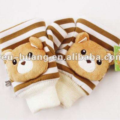 China Plush Custom Children Cheap Winter Half Finger Mittens Factory Supplier 00 for sale