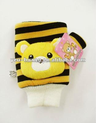 China Mashroom Plush Custom Knitted Fingerless Kids Mittens Stuffed Plush Toy Manufacturer Factory Supplier for sale