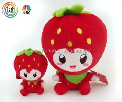 China Soft Plush Fruit Strawberry Doll Stuffed Plush Toy for sale