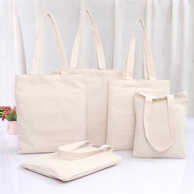 China 10oz Handled Cheap Customized Logo Tote Shopping Bag Cotton Canvas Bag for sale