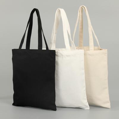 China Wholesale Empty Handled Canvas Cotton Tote Bags With Personalize Logo for sale