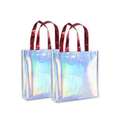 China Non woven bag factory price high quality holographic film laminated laser non woven bag for sale