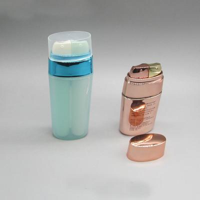 China Cosmetic Luxury Oval Shape PP Cosmetic Airless Pump Bottle For Skin Care for sale