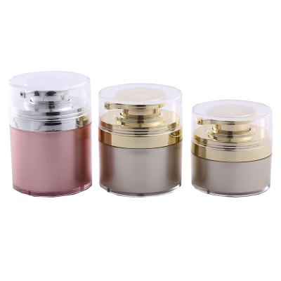 China Cosmetic Acrylic Airless Cosmetic Pump Cream Jar For Lotion for sale