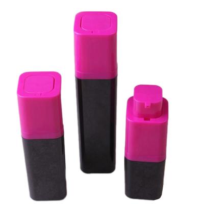 China 15ml 30ml 50ml Cosmetic Colorful Acrylic Cosmetic Airless Bottle With Rotary Pump for sale