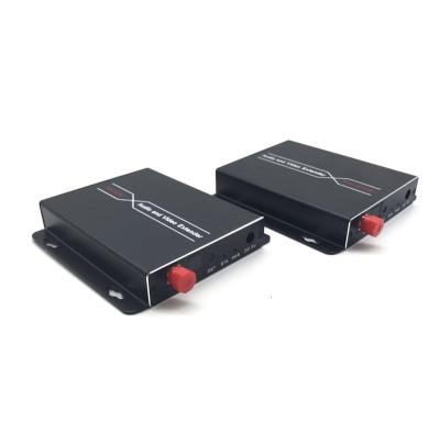 中国 1080p HD'MI KVM Fiber Optical Transmitter and Receiver 20km over singlemode fiber with Loopout and IR 販売のため