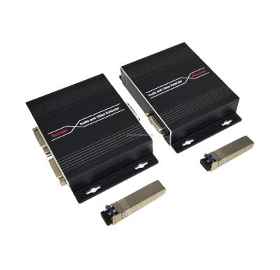 中国 Uncompressed DVI Fiber Optic Transmitter and Receiver 2km-20km 1200P DVI Fiber Optic extender over sm fiber with Loopout & RS232 販売のため