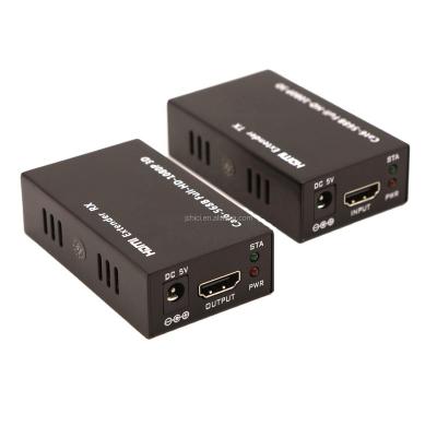 중국 HD MI RJ45 Network LAN Extender with IR & POC Function 60M HD to RJ45 Cable Converter Repeater by Cat 5e Cat 6 1080P 판매용