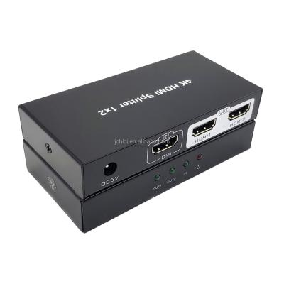 China 1x2 4K HD MI Splitter 1 to 2 Video source support DVD PS4 TV box laptop UHD HD MI signal 1in 2 out splitter for sale