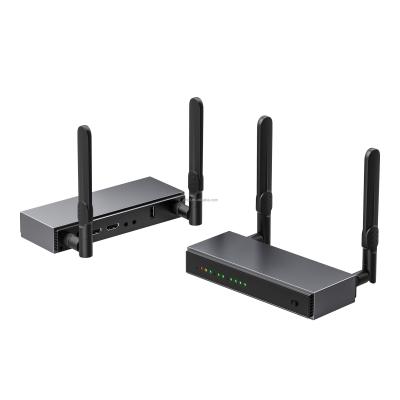 中国 200m Wireless Transmitter and Receiver 5G/2.4G Support KVM function  individual audio and IR control 1 to 4 transmit 販売のため