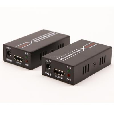 Китай HD MI RJ45 Network LAN Extender POC Transmitter 60M HD to RJ45 Cable Converter Repeater by Cat 5e Cat 6 1080P продается